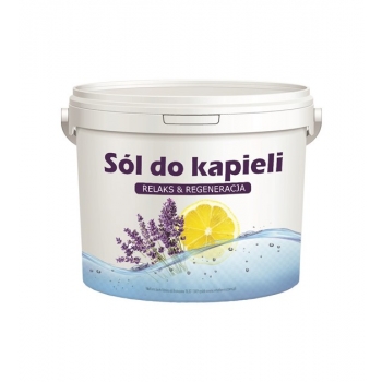 Sól Epsom z Olejkiem Cytrynowym i Lawendowym do kąpieli 2,8 kg wiaderko VitaFarm